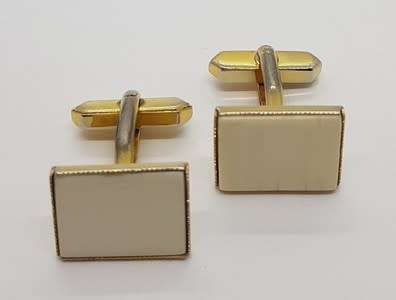 Pair of Gold Tone Cufflinks - as per photo