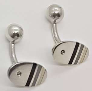 925 Sterling Silver Cufflinks weight 17,5g as per photo