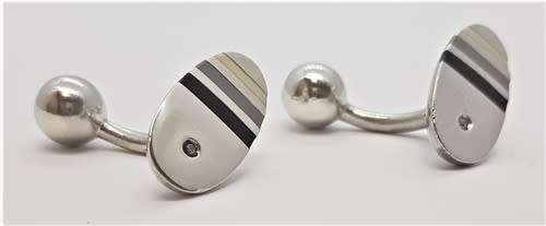 925 Sterling Silver Cufflinks weight 17,5g as per photo