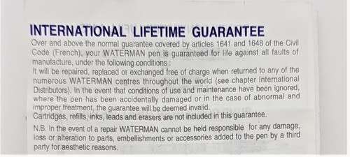 Waterman Paris 18ct Gold -Tipped Fountain Pen and Pencil Set in box - as per photo