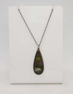925 Sterling Silver Butterfly Wing Pendant and Chain made by Thomas L Mott weight 5,4g as per photo