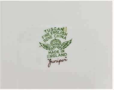 Tuscan Bone China Plate `Juniper` made in England as per photo