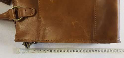 Zemp Bastille | Genuine Leather Crossbody Bag Waxy Tan as per photo