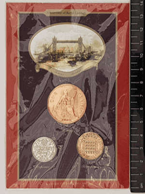 United Kingdom Souvenir of Royal London Coin Set as per photo