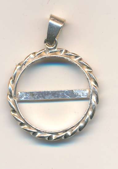 Silver pendant as per scan