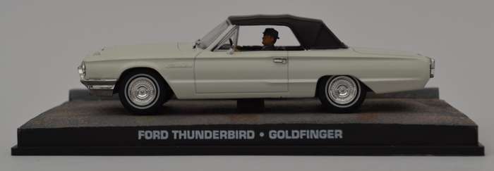 James Bond 007 Ford Thunderbird - Goldfinger Model Car Scale 1:43 as per photo