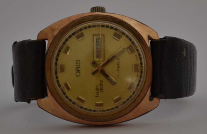 Oris Twin Date 17 Jewels Wrist Watch, Working as per photo