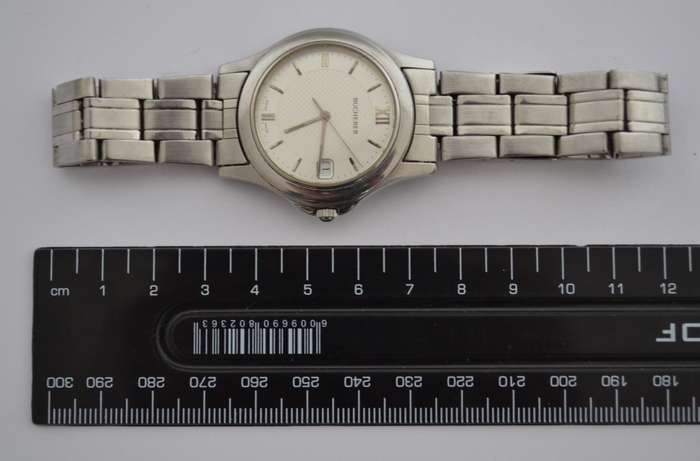 Bucherer Swiss Made Stainless Steel Men`s Watch, Working as per photo