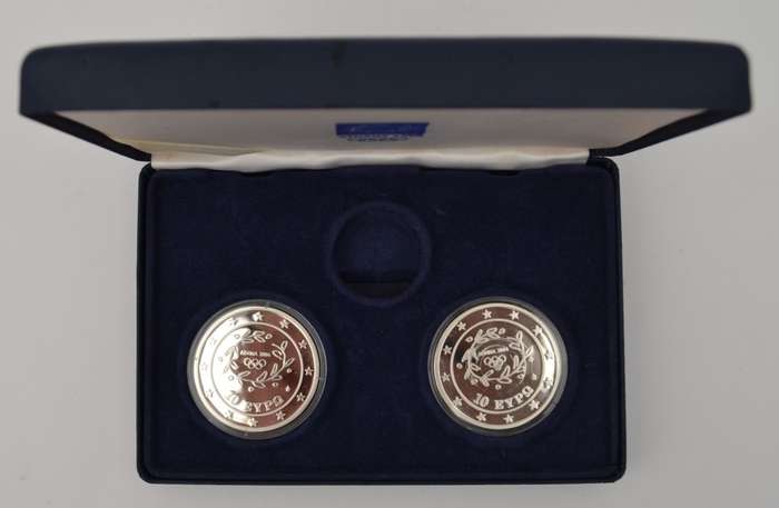 2004 Olympics Athens Silver Coin Set as per photo