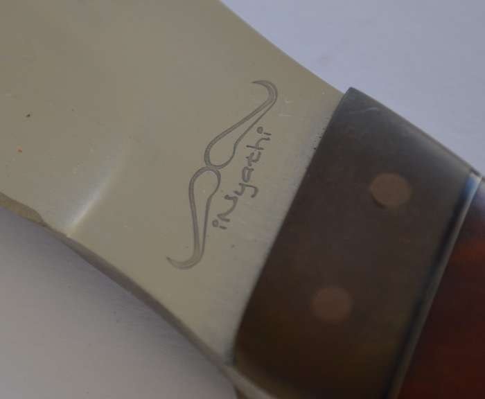 iNyathi Handamde Hunting Knife with Sheath length 23cm as per photo