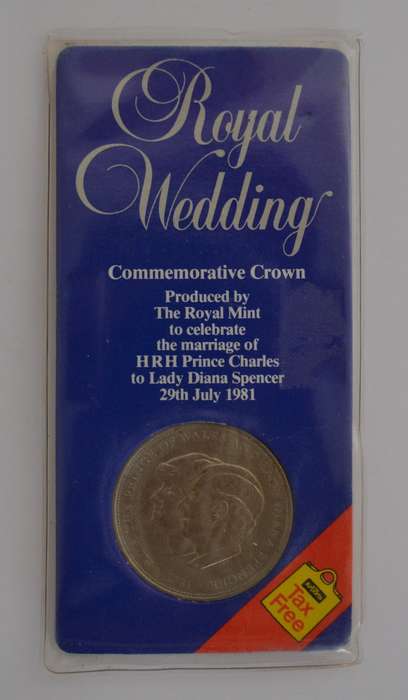1981 Charles & Diana Wedding Commerative Crown Medallion as per photo