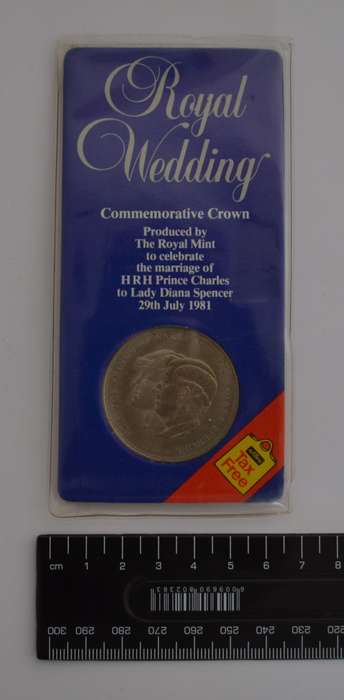 1981 Charles & Diana Wedding Commerative Crown Medallion as per photo