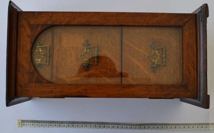 Vintage Oak Smoker`s Cabinet as per photo