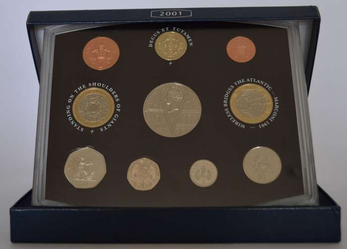 2001 United Kingdom Proof Set as per photo