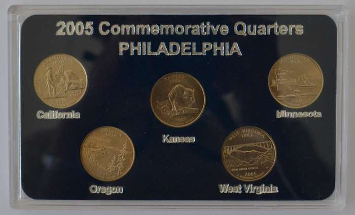 2005 USA 50 States Commemorative Quarters Philadelphia Mint as per photo