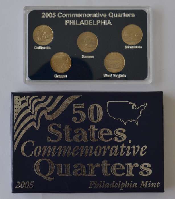 2005 USA 50 States Commemorative Quarters Philadelphia Mint as per photo
