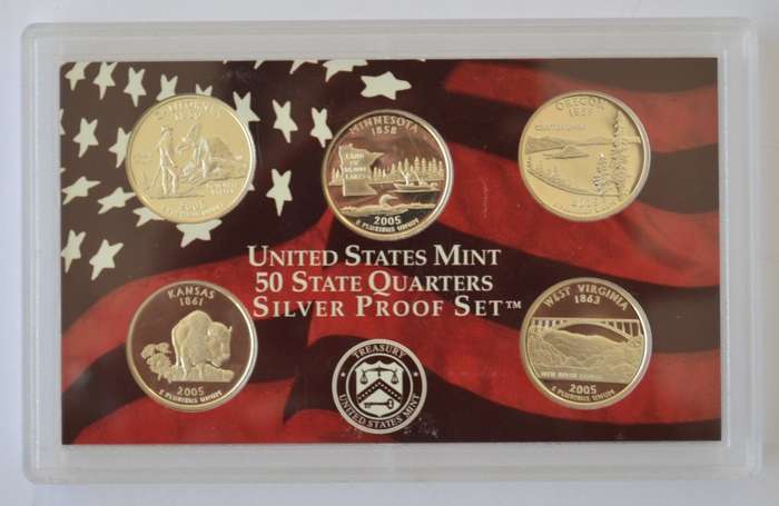 2006 USA Silver Quarters Proof Set as per photo