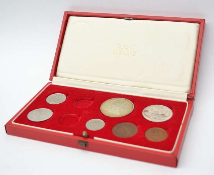 1969 SA Proof Set in red box