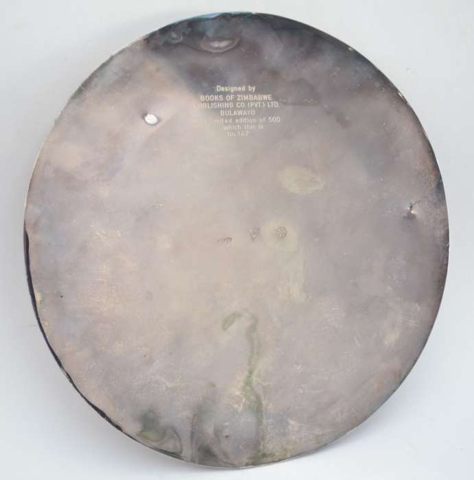 Hunters Plate-A shot from the saddle-from a pencil sketch by Thomas Baines weight 391g as per photo