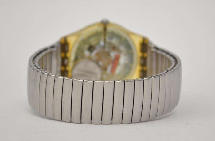 Vintage Unisex Swatch Skeleton Dial Watch as per photo