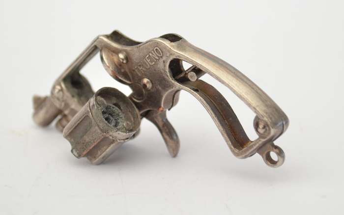 Vintage Midget Revolver Toy Cap Gun made in Spain 5cm as per photo