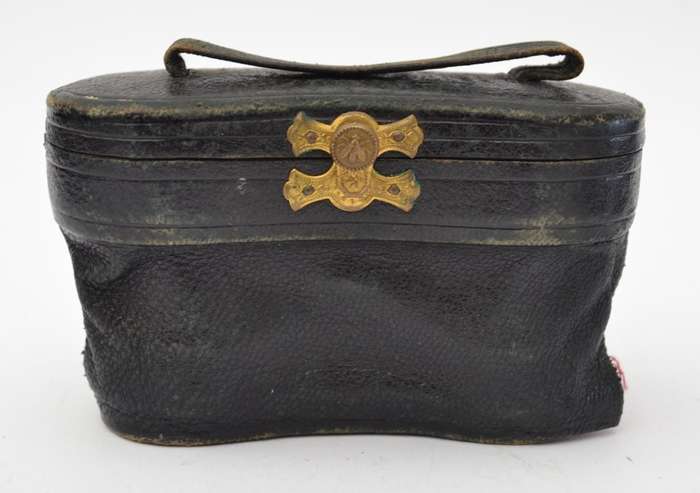 P. Dorffel  Opera Mother of Pearl Binoculars in original leather pouch as per photo