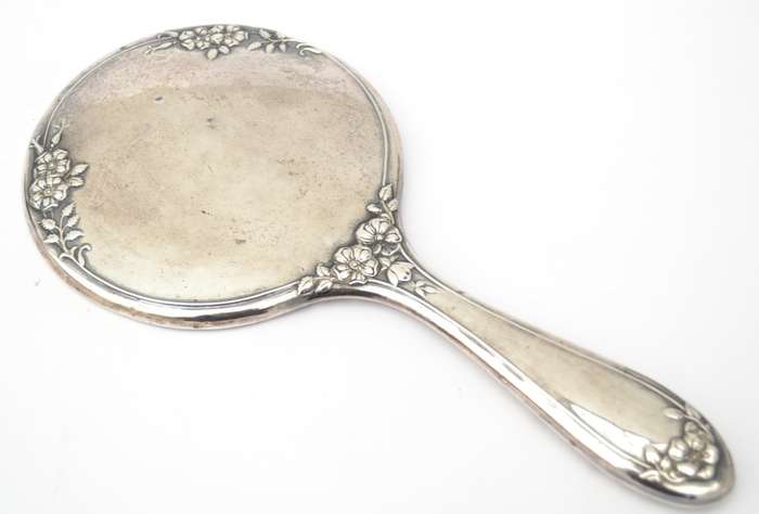 Vintage Sterling Silver Hallmarked Mirror as per photo