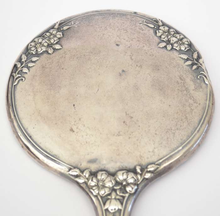 Vintage Sterling Silver Hallmarked Mirror as per photo