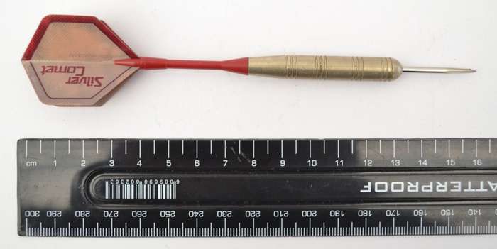 Vintage Unicorn Darts, set of 3 including 1 flight in box as per photo