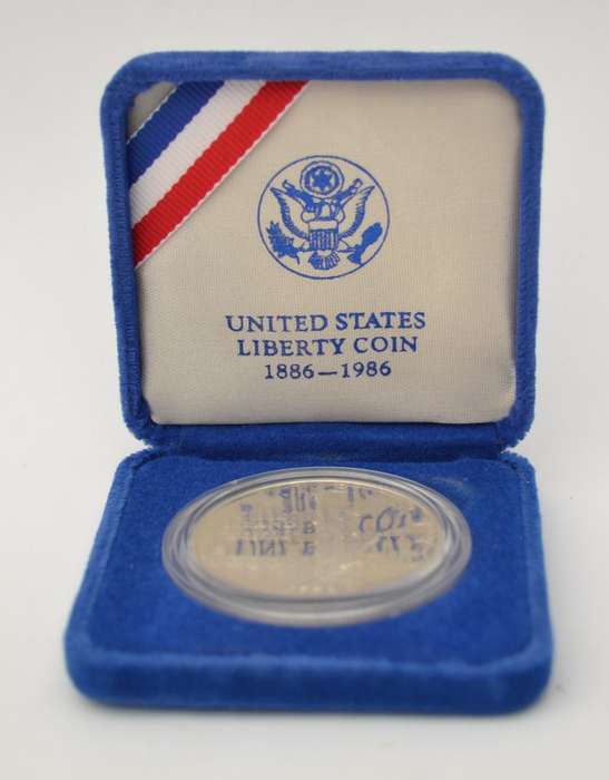 USA 1886-1986 1 Ounce Silver Medallion asper photo