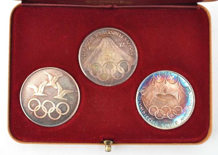 1972 Olympics Silver Coin Set total weight 39g as per photo
