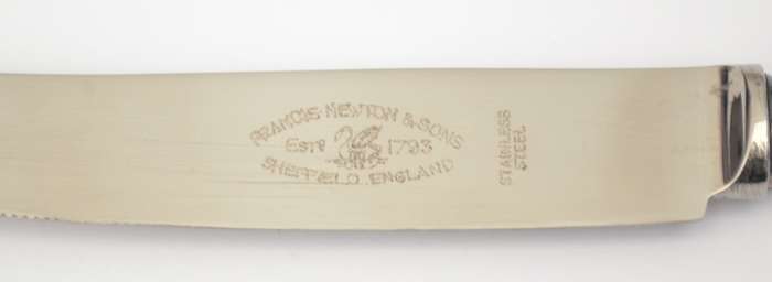 Vintage 44 Piece Francis Newton & Sons Cutlery Set in Wooden Box, unused as per photo