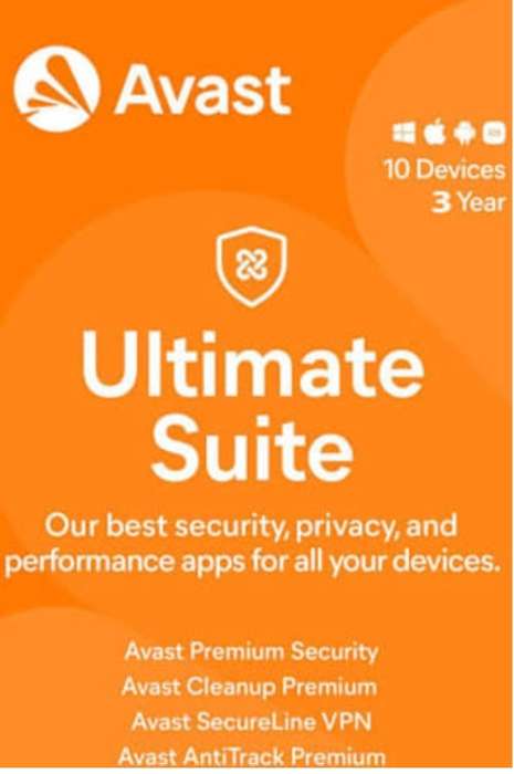 Avast Ultimate 10 Devices 3 Years Avast Key GLOBAL