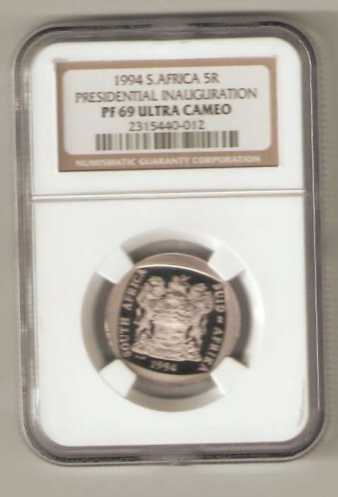 1994 R5 INAUGURATION NGC GRADED PF69 ULTRA CAMEO @ R1 START