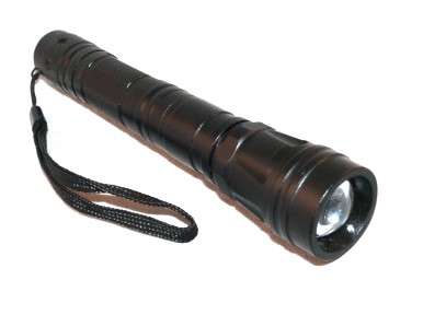 5W Cree police flash light / torch - last 100 000 hours - 200 Lumen - focus in / out - flashing mode