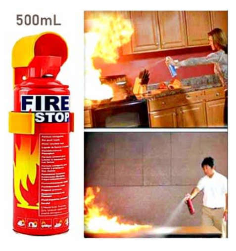 Fire Extinguisher for Car or Home - FIRE STOP 500ml Portable