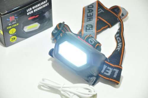 Rechargeable COB Headlamp LED Flashlight