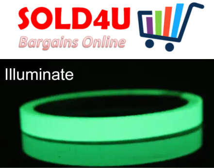 Glow In The Dark Adhesive Tape  1cm wide x 95cm long