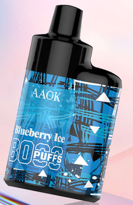 8000 PUFFS Disposable Vape e-cigarette- 18ml - 650mAh Battery [ Blueberry Ice Flavour]
