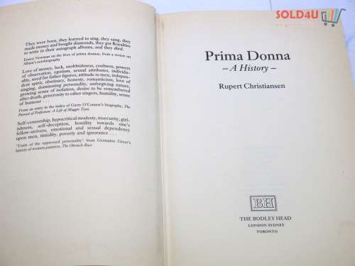 Prima Donna: A History  by Rupert Christiansen
