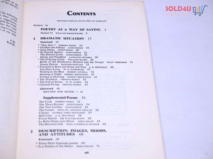 Understanding Poetry 4th edition - Brooks and Warren