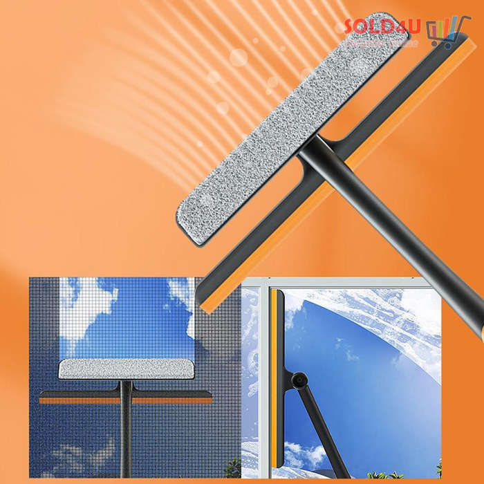 Window Squeegee 3 IN 1 Multi-Functional Spray Cleaning Window Cleaner and Dryer
