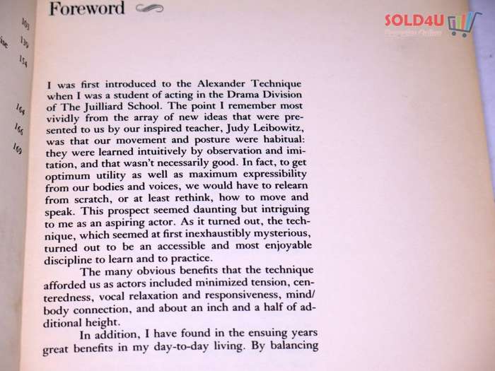 The Alexander Technique by Judith Leibowitz