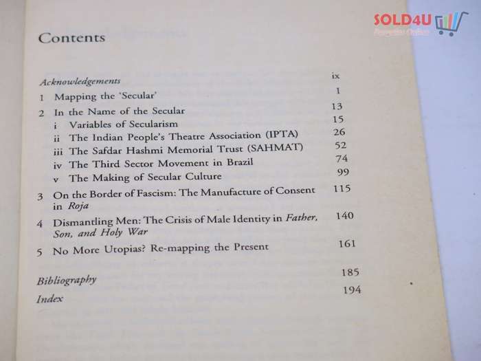 In the Name of the Secular: Contemporary Cultural Activism in India Book by Rustom Bharucha