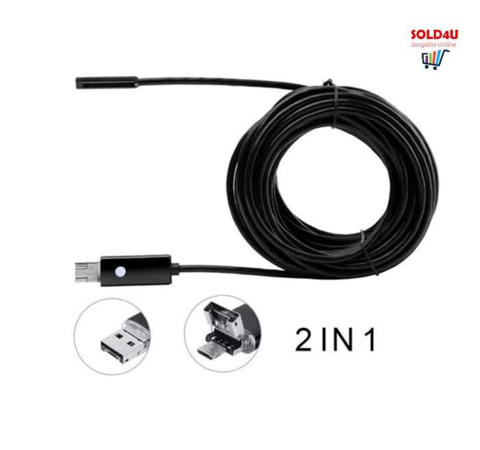 2 In 1 Waterproof 10m Micro USB Endoscope Tool for inspecting hard-to-reach areas[Android & Windows]