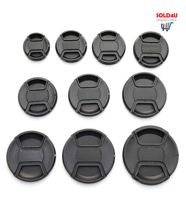 Lens Cap 1-Piece 49mm / 52mm / 55mm / 58mm / 62mm / 67mm / 72mm / 77mm / 82mm Snap-On Front Lens Cap