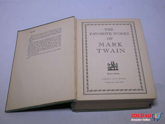 The Favorite Works of Mark Twain 1939 Garden City Deluxe Edition