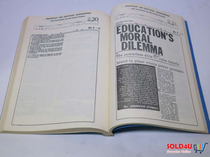 Instituut vir Eietydse Geskiedenis -  Universiteit van die Oranje-Vrystaat - 1981-1982