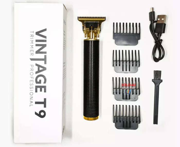 Vintage Professional USB Rechargeable Cordless Electric Hair Clippers Razor Trimmer