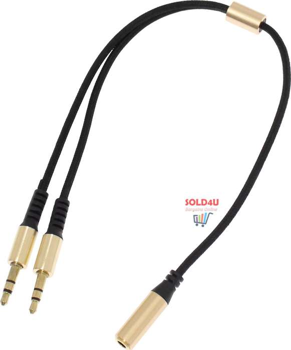 3.5 Aux Stereo Audio Cable 2x 3.5mm male to 3.5mm female (QY-W093)